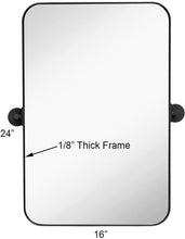 Load image into Gallery viewer, 16x24 Inch Round Pivot Mirror
