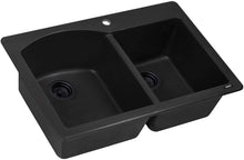 Load image into Gallery viewer, 33 x 22 inch Double Bowl Kitchen Sink
